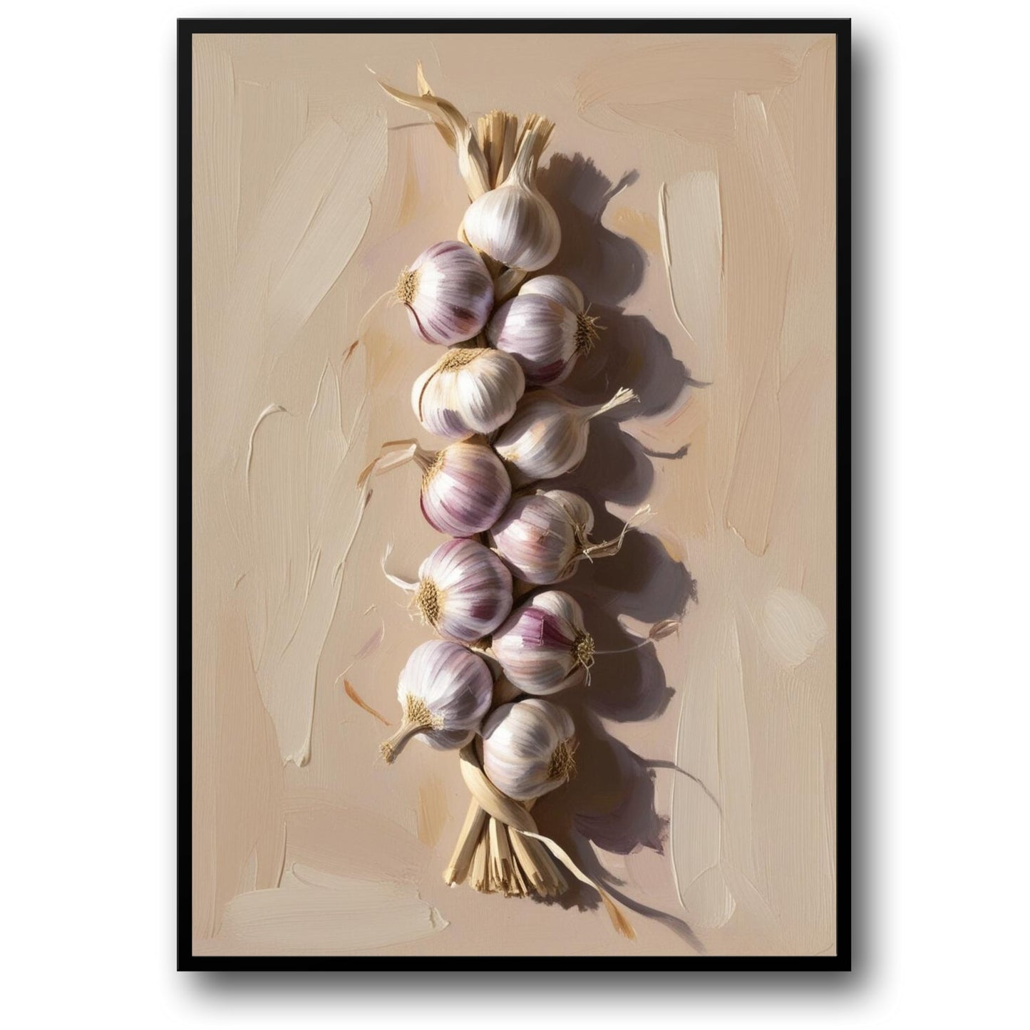 Garlic Braid Illustration | Rustic Farmhouse Style