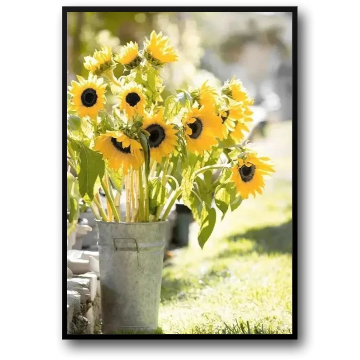 Sunflower Farmhouse | Rustic Windmill Scene