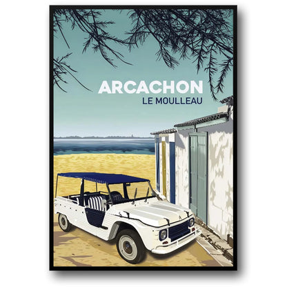 Le Moulleau | Arcachon | Serene Beachside Haven Poster | Scenic Artwork | Wall Decor
