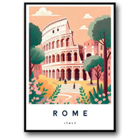 Rome Cityscape | Italian Landmark Art