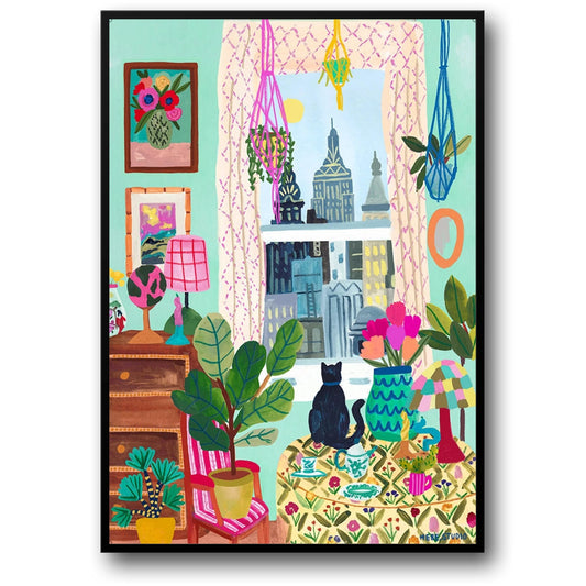 abstract india landscape poster