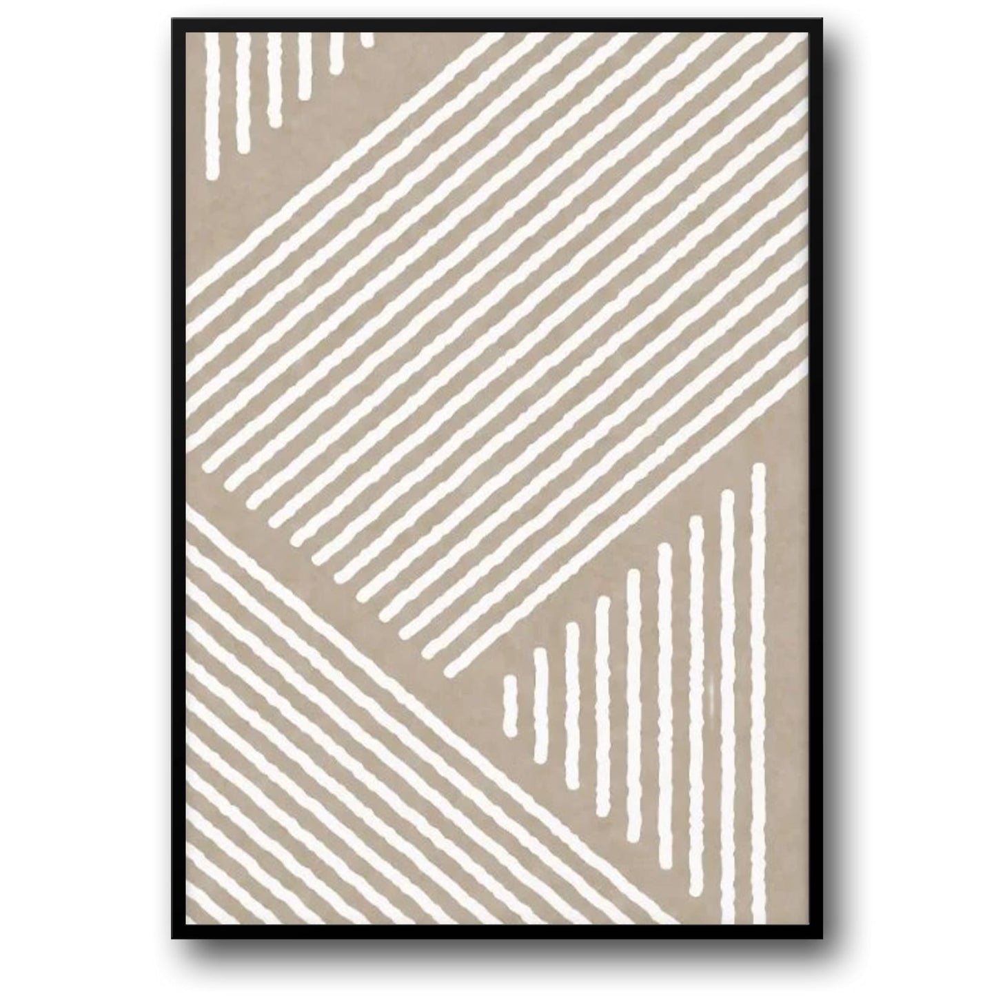 Structured Serenity | Artistic Wall Poster | Tranquil Home Decor | Visual Artwork for Living Room | Elegant Print