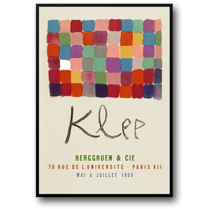 Paul Klee Poster | Abstract Color Composition Art | Vibrant Wall Decor | Home & Garden Artwork