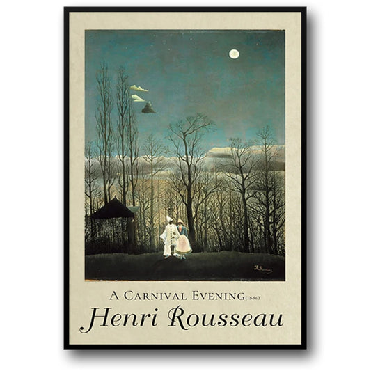 Henri Rousseau | Carnival Evening Poster | Surreal Landscape Art | Wall Decor | Home Decoration