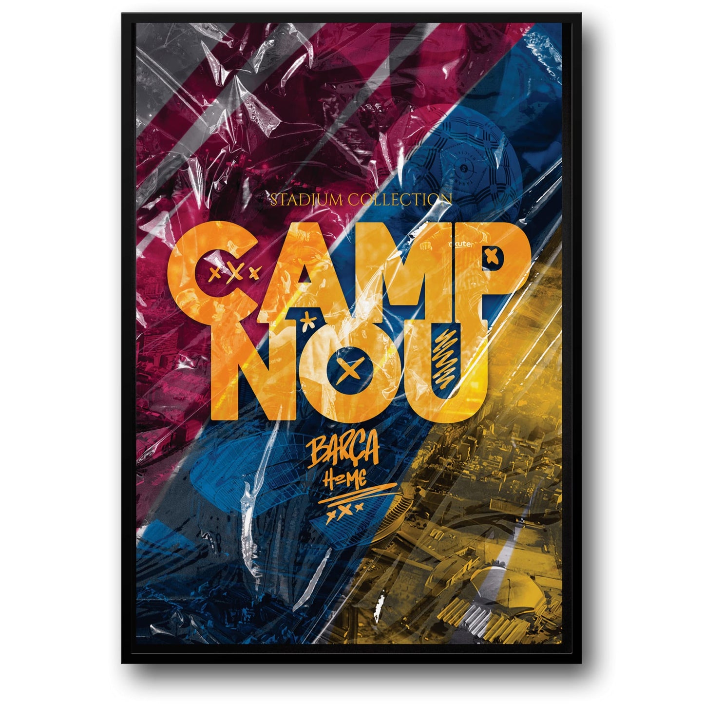 Camp Nou Stadium | Barcelona Football Club | Artistic Wall Poster | Sports Decor | Home & Garden Decor | Visual Artwork