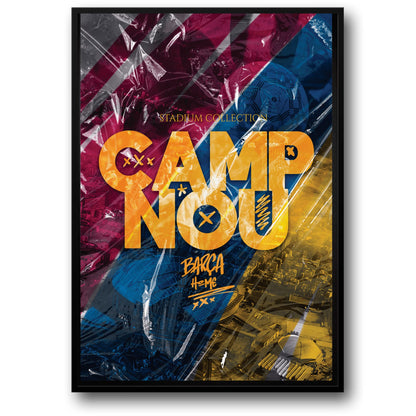 Camp Nou Stadium | Barcelona Football Club | Artistic Wall Poster | Sports Decor | Home & Garden Decor | Visual Artwork