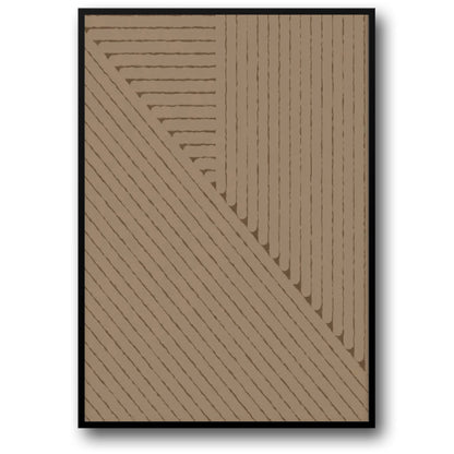 Layered Lines Poster | Modern Abstract Design | Geometric Art | Home Decor | Wall Art for Living Room or Office | Bold Line Patterns | 24x36 Inches