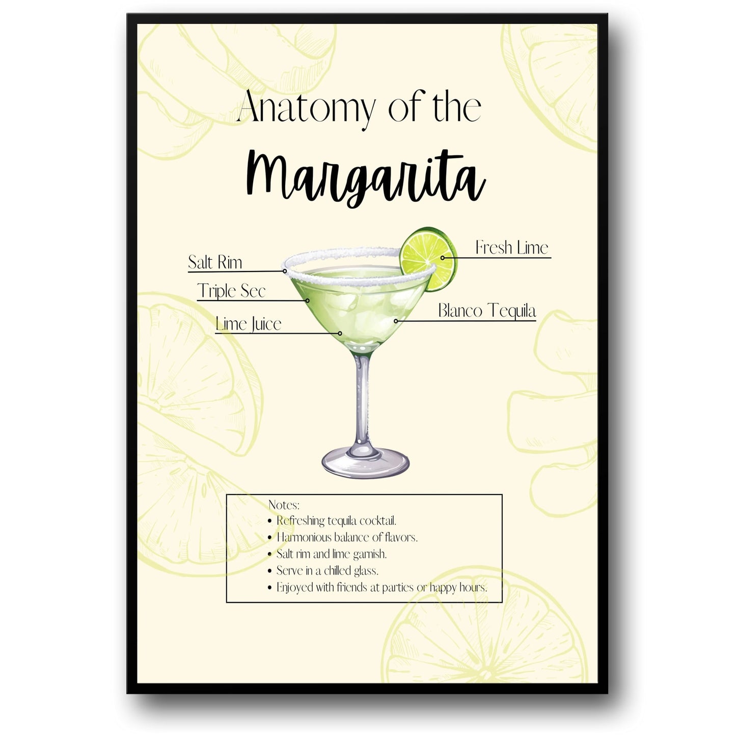 Margarita | Cocktail Illustration | Mixology Art