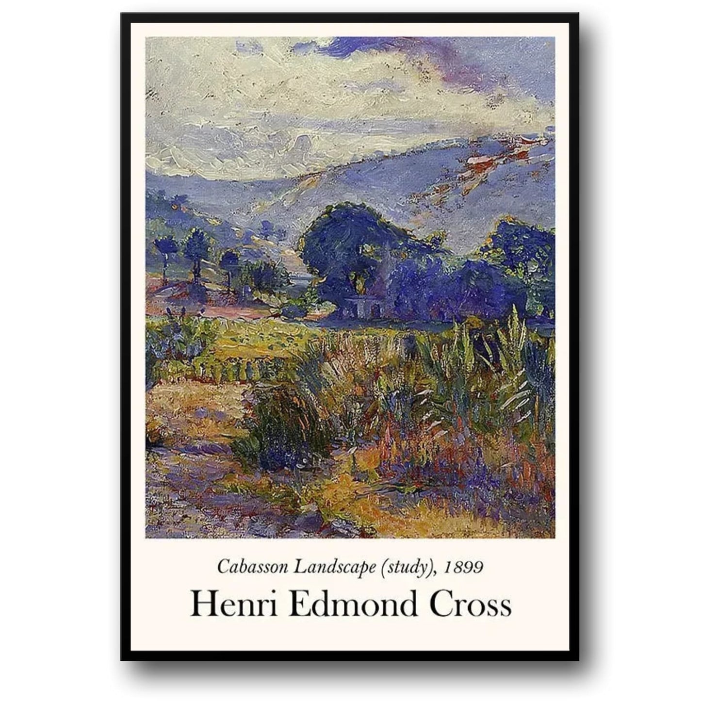 Henri Edmond Cross | Cabasson Landscape | Impressionist 1899