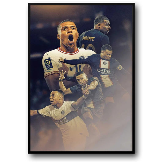 Kylian Mbappe #3 | Celebration |Sport Poster | The Speed, Skill, and Spirit of a Football Legend