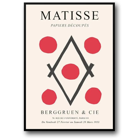 Henry Matisse Poster | Berggruen & Co | Cut-Outs Collection | The Poetry of Lines | Papiers Decoupes Art | Wall Decor