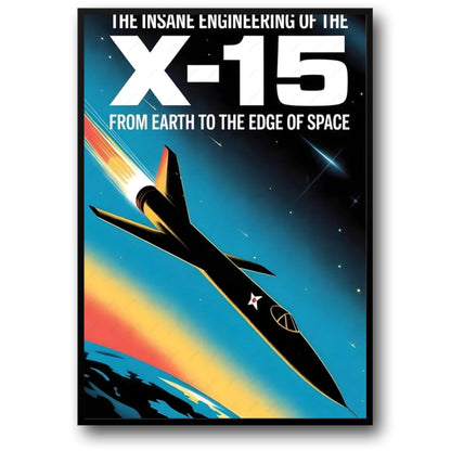 Vintage X-15 Rocket | Retro Space Exploration