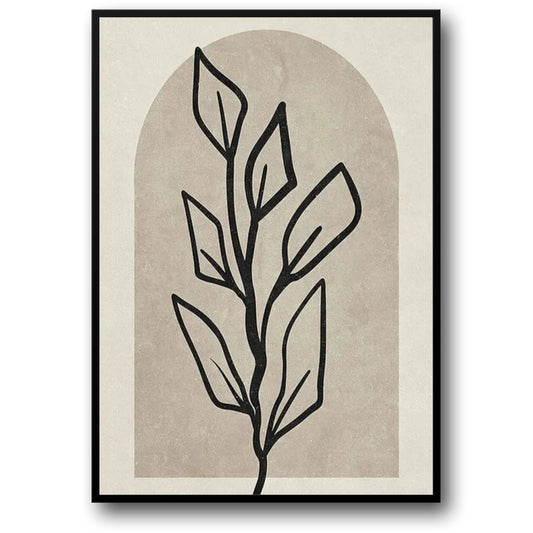Geometry Inspired Nature Poster | Modern Abstract Art Wall Decor | Home & Garden Decor | Visual Artwork Print