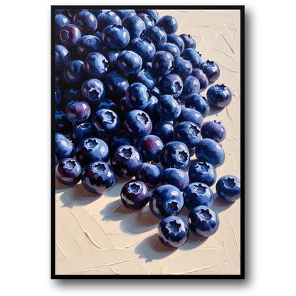 Blueberry Art Print | Kitchen Wall Decor | Fruit Poster | Nature Artwork | Blueberry Decor | Culinary Art for Home