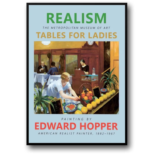 Edward Hopper | Tables for Ladies | Vintage Diner Scene