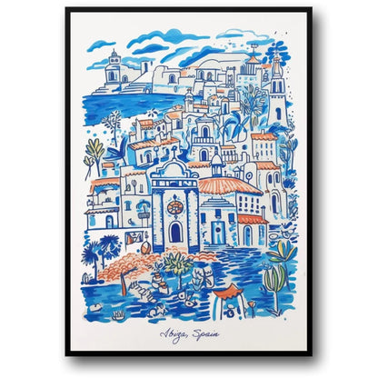 Ibiza | Colorful Mediterranean Seaside Art