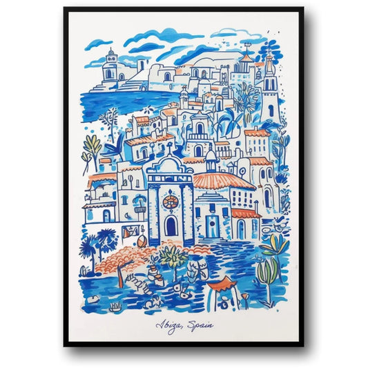 Ibiza | Colorful Mediterranean Seaside Art