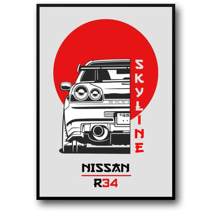 Japan Skyline R34 | Automotive Art