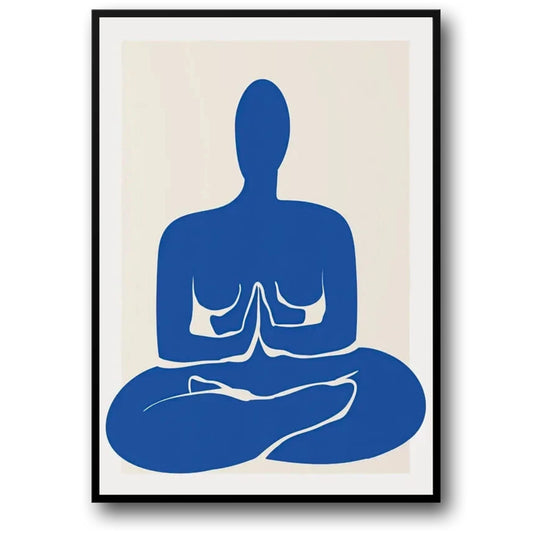 Minimalistic Meditation Poster | Tranquil Wall Art | Calm & Contemporary Design | Zen Décor for Home & Office | Serene Aesthetic | Lightweight Canvas | Ready to Hang