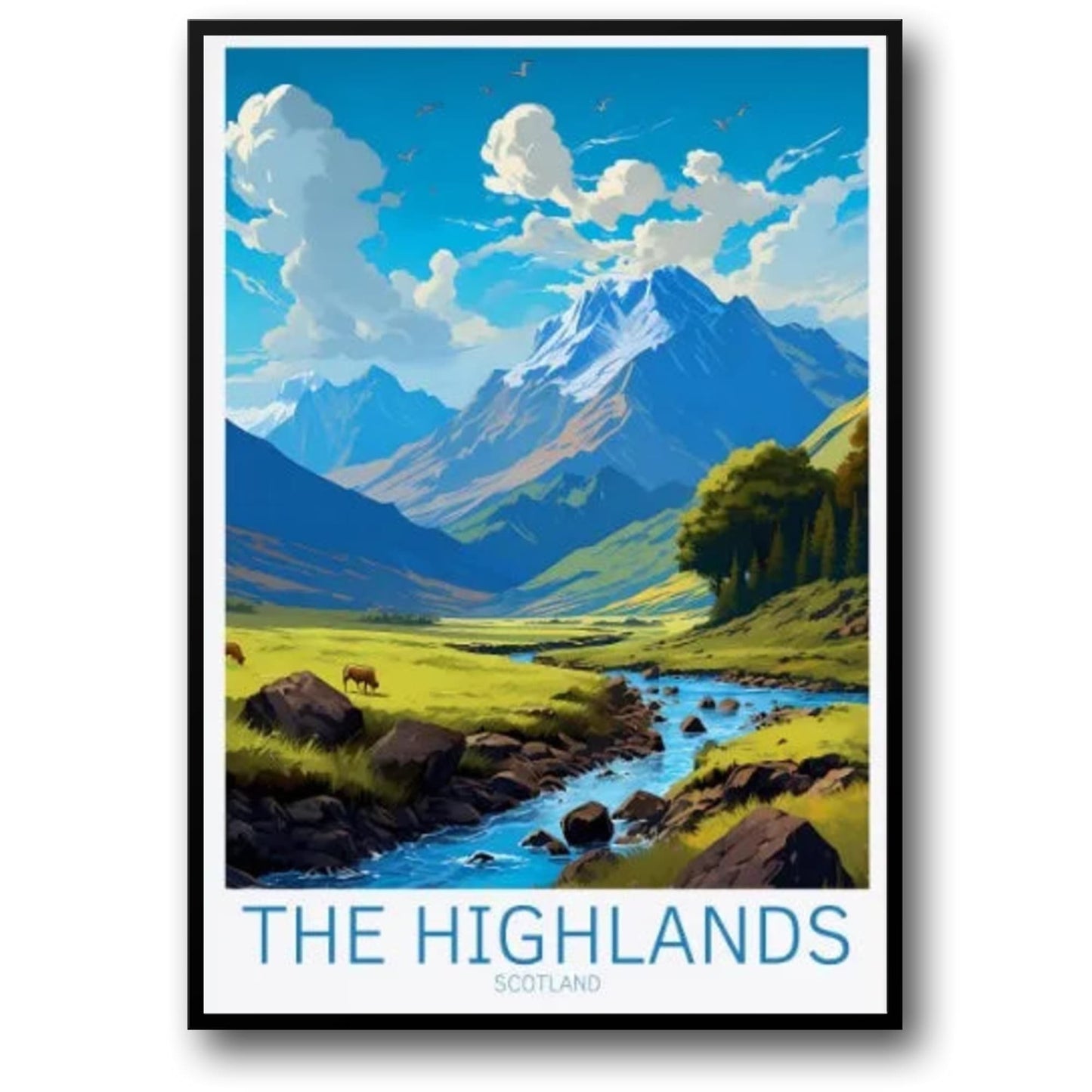 Scottish Highlands River | Serene Nature Landscape