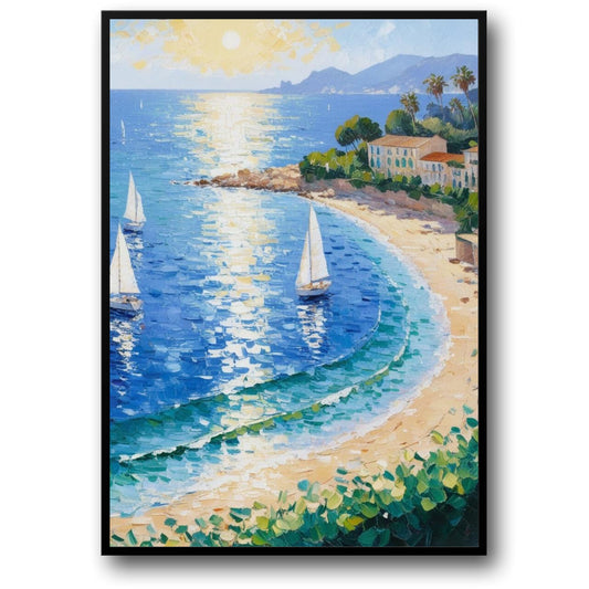 Calming Coastline | Tranquil Beach Art