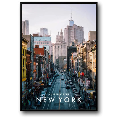 Chinatown NYC Skyline | Urban Cultural Fusion Art