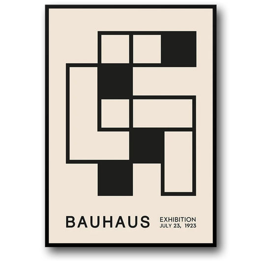 Modern Warmth | Bauhaus Abstraction Poster | Geometric Art | Minimalist Design | Contemporary Wall Decor | Home & Office Artwork