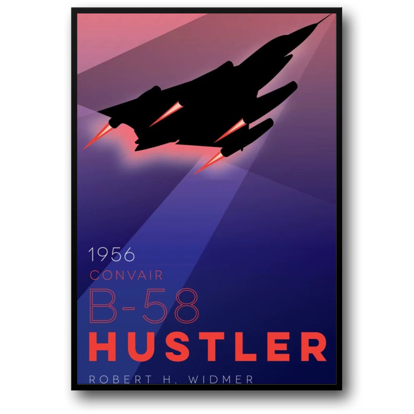 1956 Convair B-58 Hustler | Retro Aviation | Bold Colors