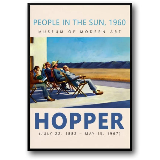 Edward Hopper | People in the Sun | 1960 Vintage Art
