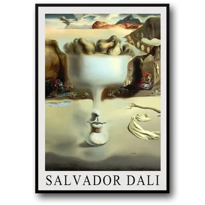 Salvador Dali | Surrealism | Face and Fruit Dish on Beach
