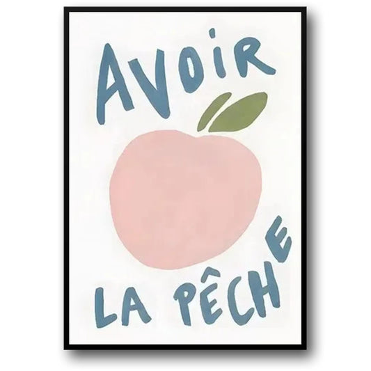 Fruitful Thoughts Poster | Vibrant Artistic Decor | Home Wall Art | Colorful Fruit Design | Decorative Living Space Accents