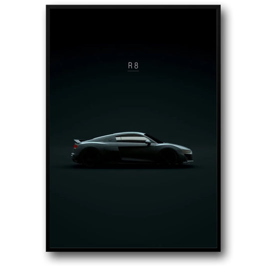 Audi R8 Poster | Tribute to Automotive Legends | Luxury Sports Car Art | Wall Decor
