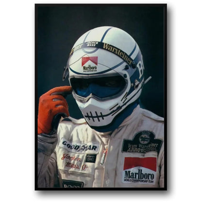 Racing Poster | Old School Marlboro | Trendy Red Aesthetic | Marlboro driver