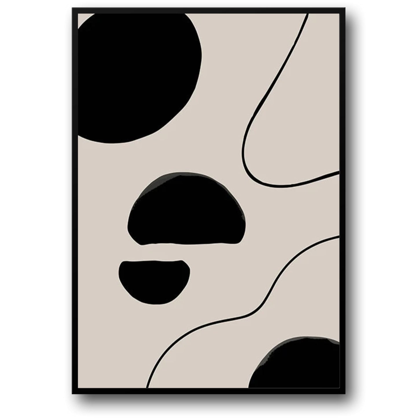 Boho Modern Abstract Figure | Minimalist Art Poster | Wall Décor for Living Room & Bedroom | Contemporary Aesthetic | Artsy Visual Artwork