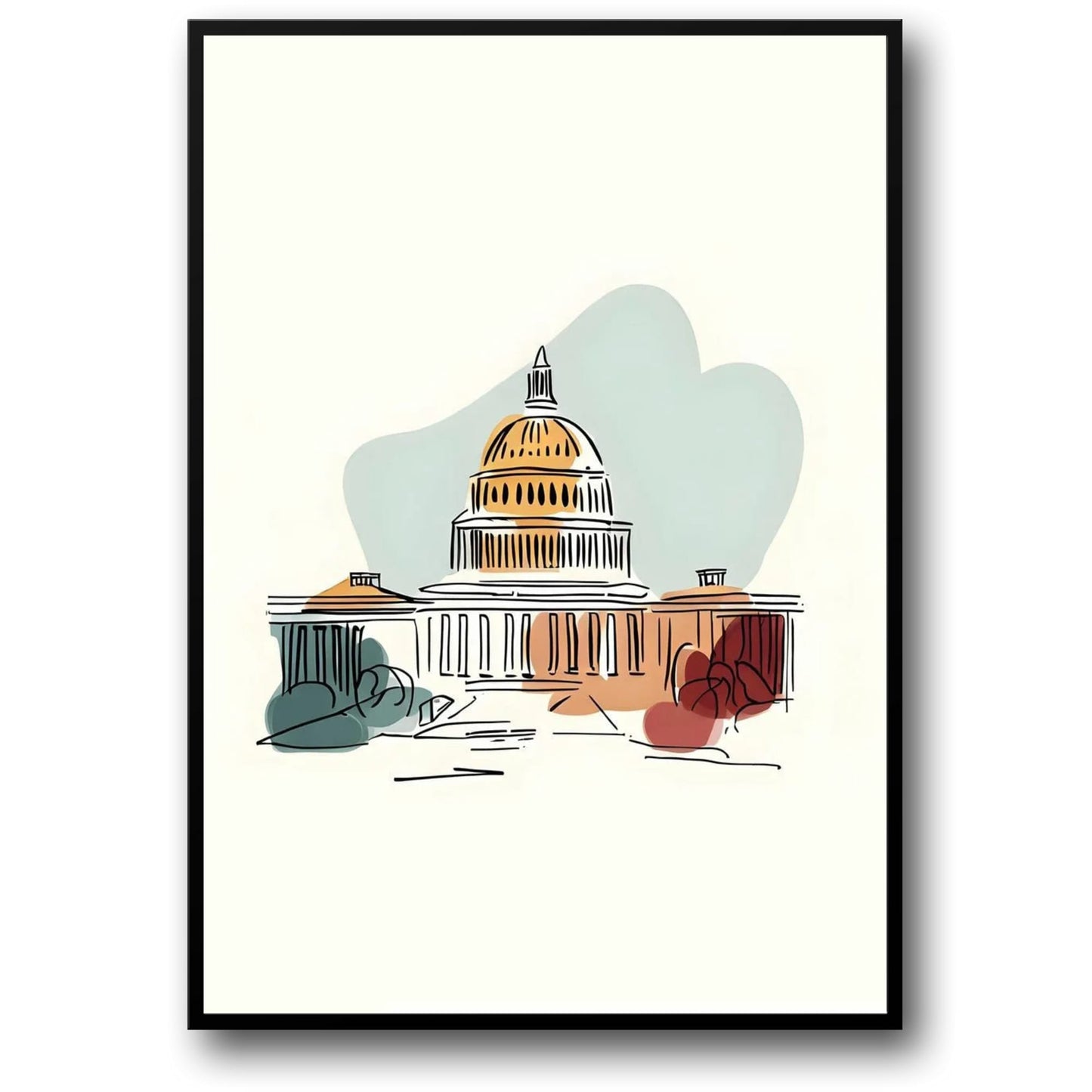 US Capitol Building | Minimalistic Design