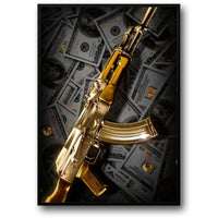 Golden AK-47 | Luxury Wealth Art