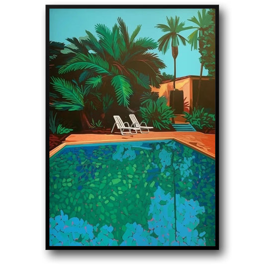 Retro Vaporwave Poster | Hiroshi Nagai | Japanese Tropical Beach | City Car Art Canvas | Wall Decor