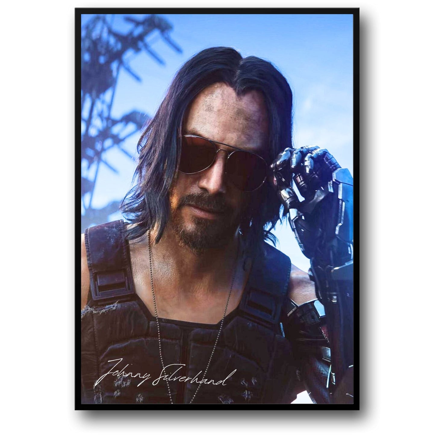 Cyberpunk 2077 | Johnny Silverhand Poster | Futuristic Art Print | Gaming Decor | Sci-Fi Wall Art | Home & Room Decoration