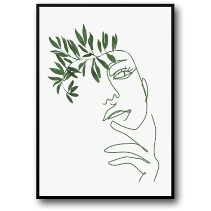 Modern Botanical Harmony | Nature Arches Floral Composition | Art Print Poster for Home Decor