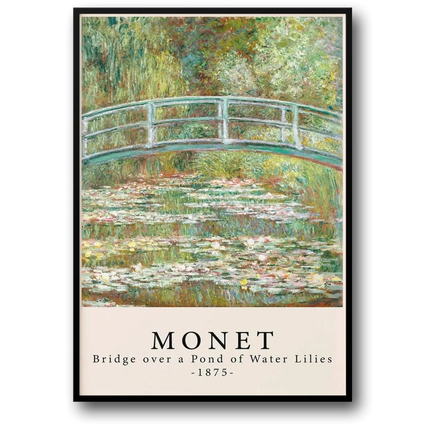 Claude Monet | Water Lilies Bridge | Impressionist Masterpiece