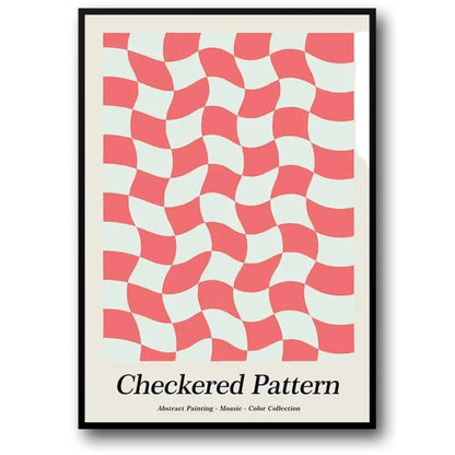 Checkered Pattern | Iconic Poster Collection | Celebrating Artistic Expression Across Styles and Eras