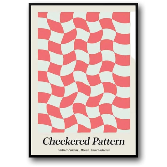Checkered Pattern | Iconic Poster Collection | Celebrating Artistic Expression Across Styles and Eras