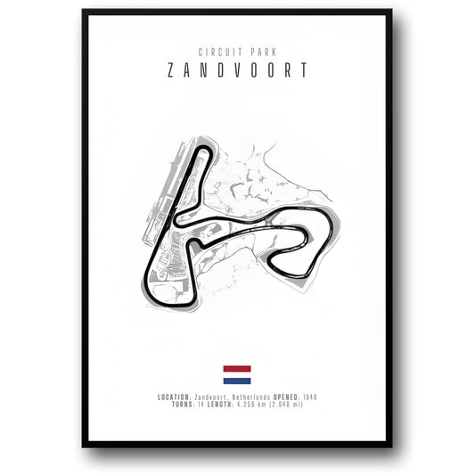 Zandvoort F1 Track Layout