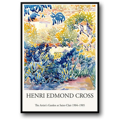 Henri Edmond Cross | The Artist's Garden at Saint-Clair | Impressionist