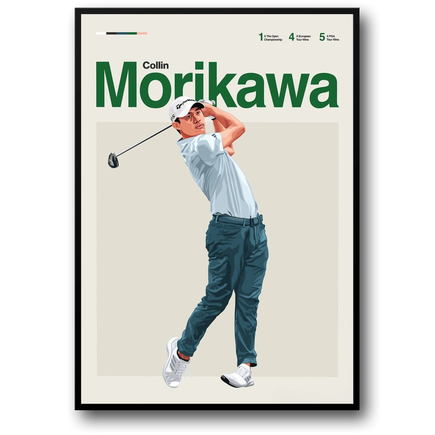 Collin Morikawa | Golf Legends Art