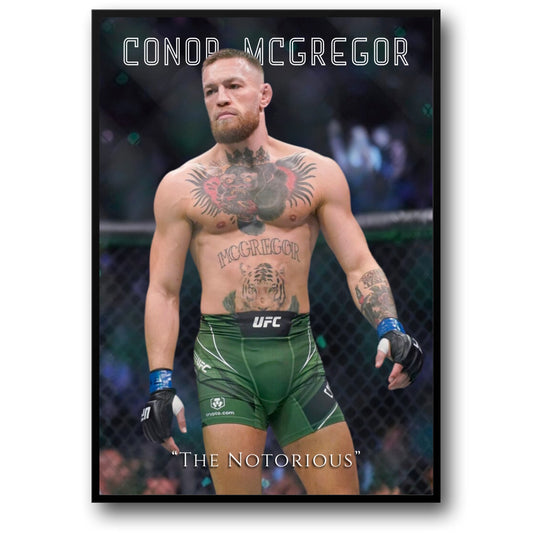 Conor McGregor UFC Poster  The Notorious MMA Fighter Wall Art