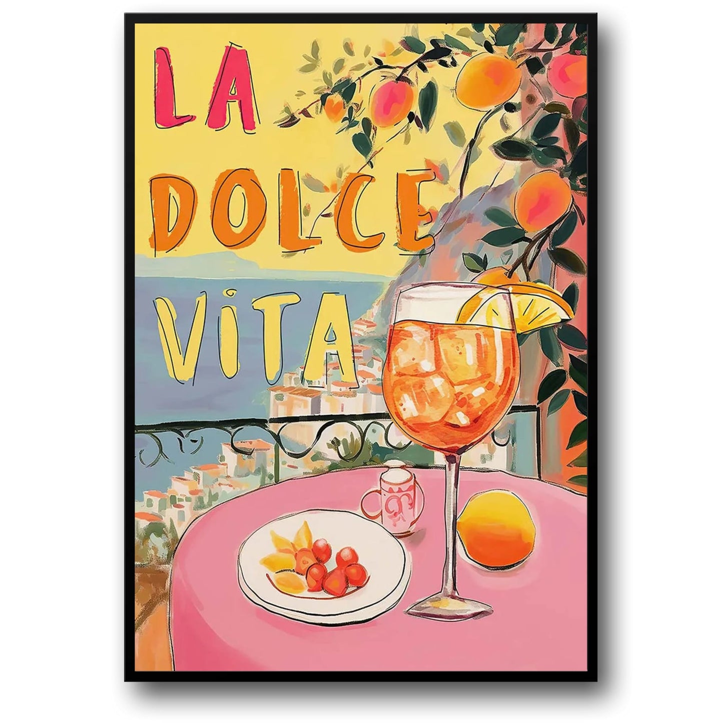 Aperol Spritz | La Dolce Vita | Vintage Italian Cocktail