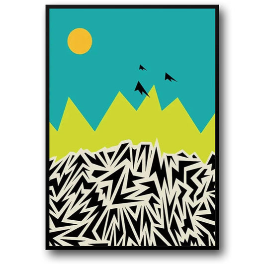 Surreal Sands Poster | Abstract Desert Art Print | Home Décor Wall Art | Unique Visual Artwork for Living Room, Bedroom, or Office