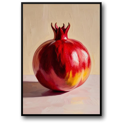 Vibrant Pomegranate | Colorful Botanical Art