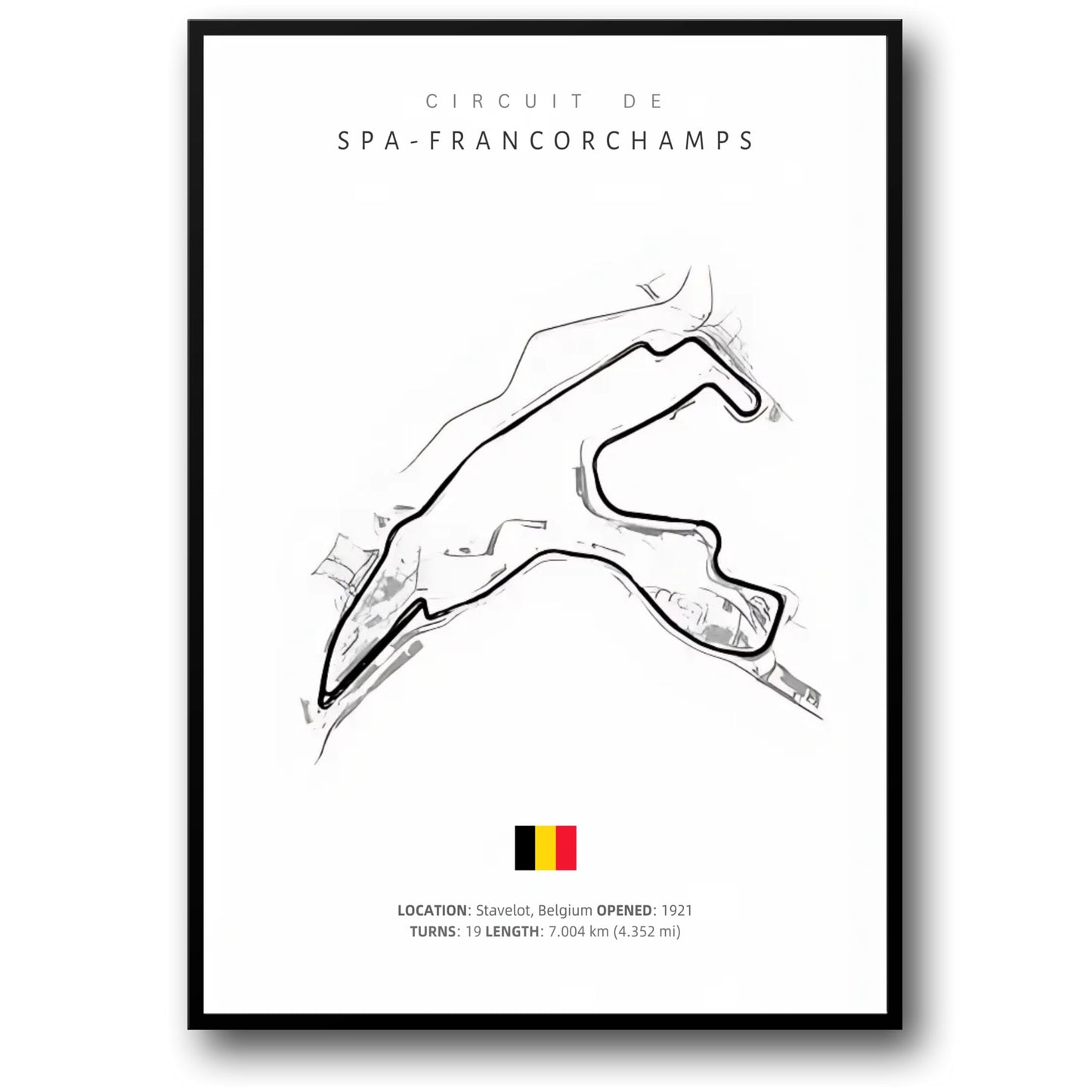 Spa-Francorchamps | F1 Track Layout